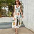 thumbnail image 3 of Tiki Bar Lounge Dress Summer Street Style Bohemia Long Dresses Female Sleeveless Printed Maxi Dress, 3 of 9