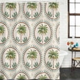 thumbnail image 2 of Vintage Palm Trees Shower Curtain, Waterproof Shower Curtains for Bathroom, Summer Botanical Retro Art Washable Fabric Bathtub Curtain Set Bath Decor with 12 Hooks Standard 72"x72", 2 of 8