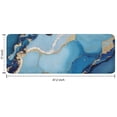 thumbnail image 7 of Blue Gold Marble Pattern Kitchen Rug Mat,Kitchen Runner Rugs Non Skid Washable,Decorative Kitchen Floor Mats for Kitchen,Sink,Laundry,17"x47.2", 7 of 7