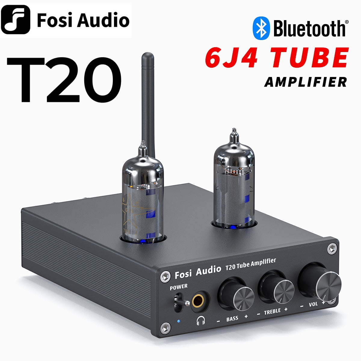 Fosi Audio T20 Bluetooth 5.0 Tube Amplifier Headphone