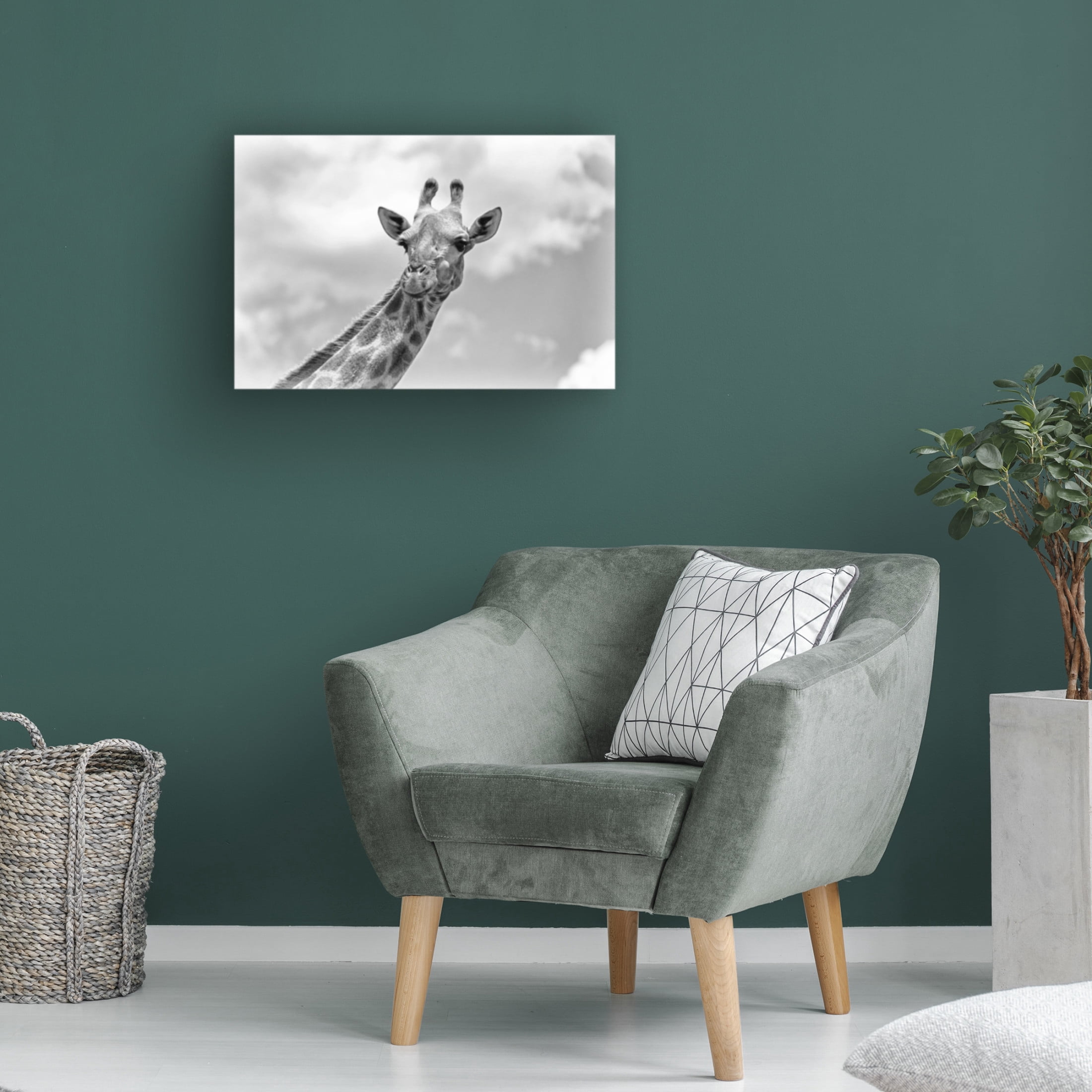 Trademark Fine Art Regine Richter The giraffe - Wildlife V Canvas Wall Art