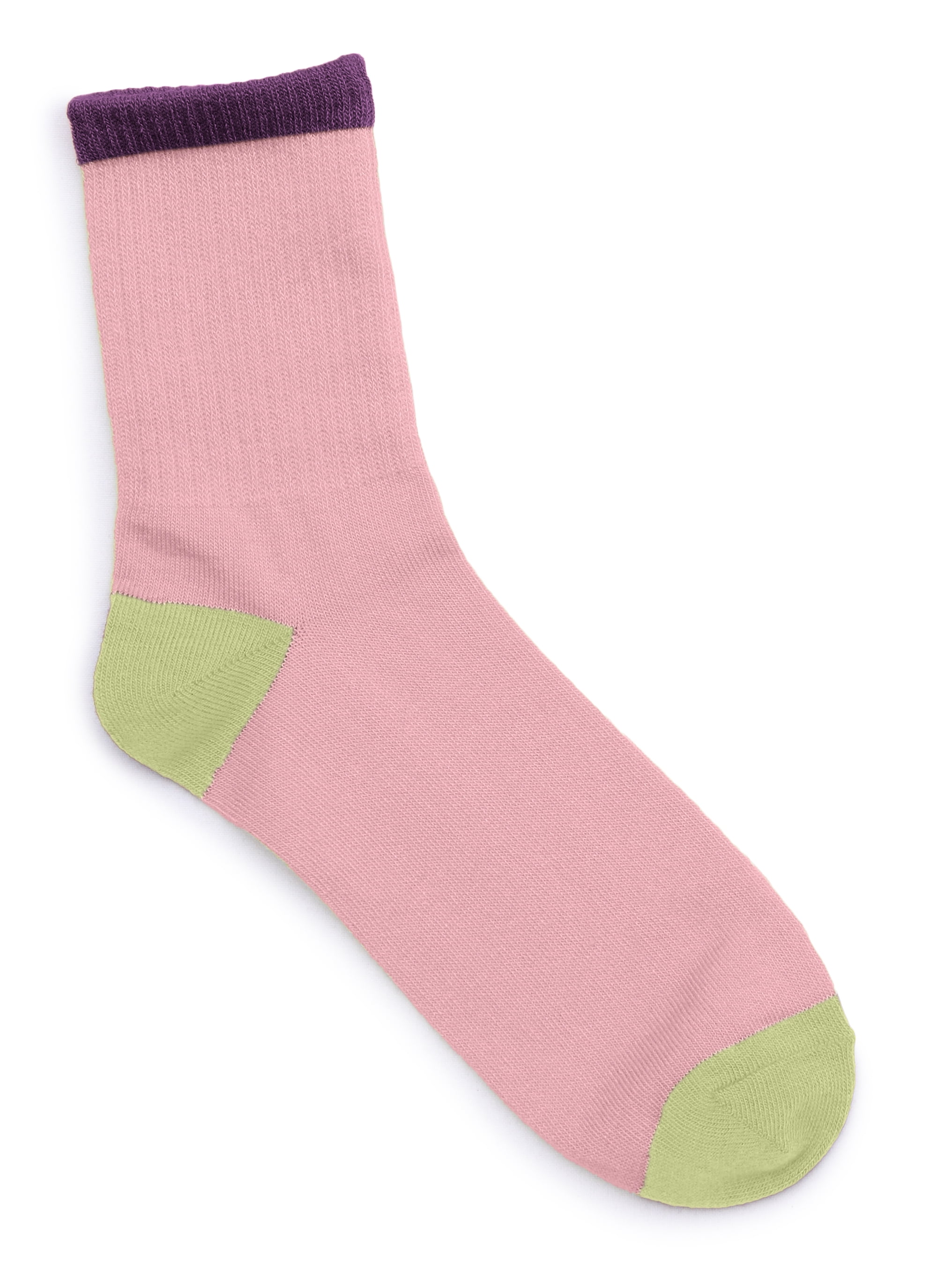 No Boundaries Women's Ribbed Mid Crew Socks, 6-Pack, Women's, Shoe Sizes 4-10
