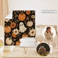 thumbnail image 6 of Halloween Throw Blanket Cute Ghost Pumpkin Double Sided Extra Thick & Soft for Sofa Couch Bed Travel Halloween Decorations by MPOISVA, 6 of 7