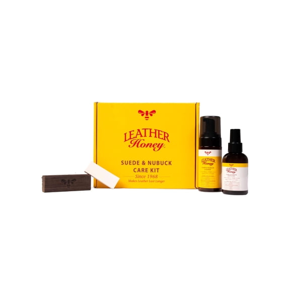 Kit de limpieza y protección para gamuza y nobuk Leather Honey