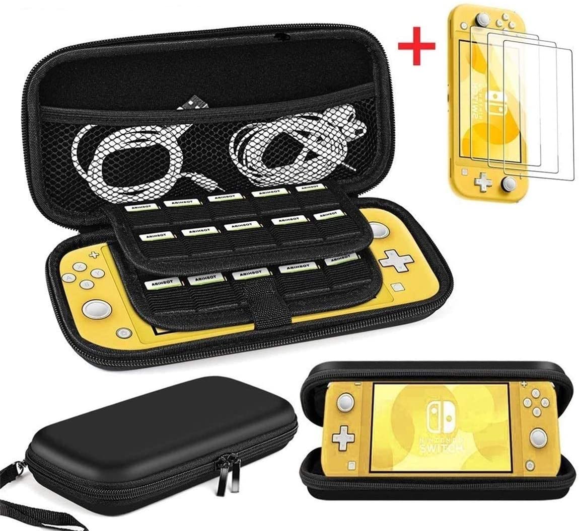 for Nintendo Switch Lite Carrying Case/Accessories with [3 Packs