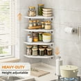 thumbnail image 3 of Fairy 4 Tier White Corner Floating Shelves for Wall, Space-Saving Decorative Corner Shelf Set, 3 of 7
