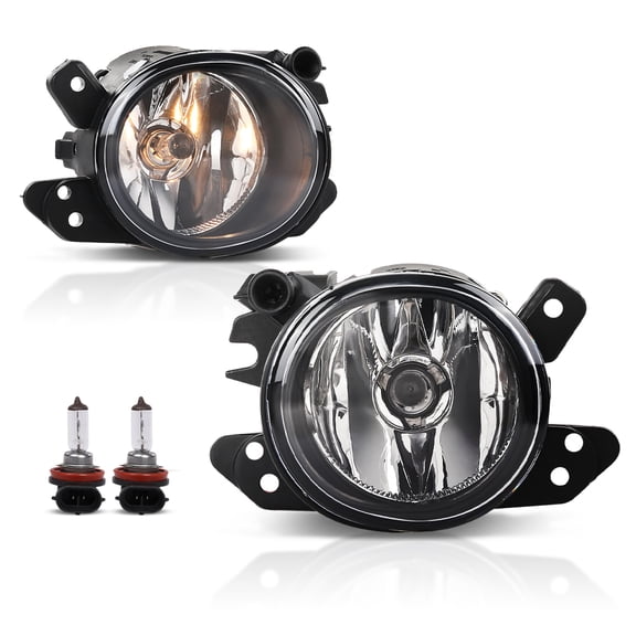 Pair Clear Lens Bumper Fog Lights Replacement Fit For 2006-2014 Mercedes-Benz