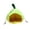 Green, variant on 7.1 inch Small Pet Hideout House, Pineapple Shaped Hamster Hut Cave, Cute Cozy Shelter for Indoor Dwarf Gerbil Sleeping Resting
