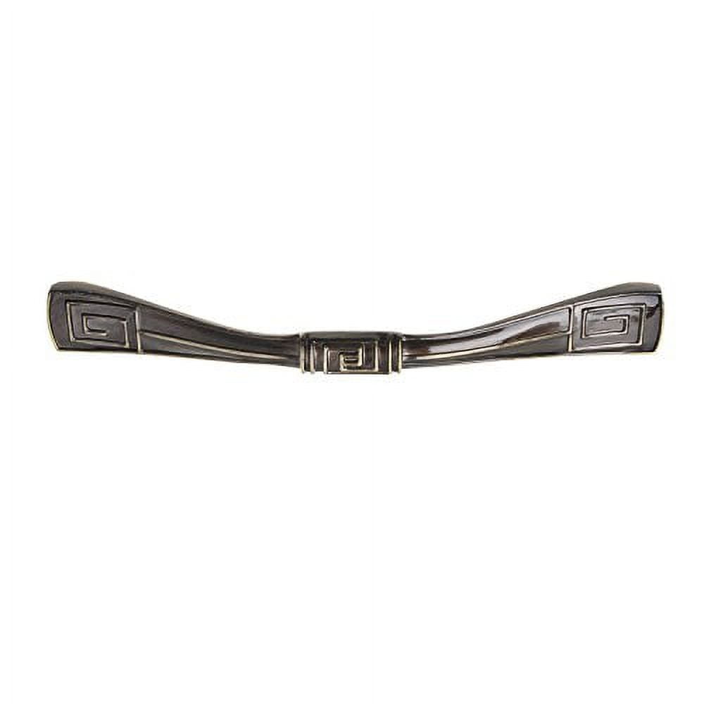 Utopia Alley 10pcs Trieste Pull Handle - Decorative Cabinet Drop Pull Handles- Vintage Cabinet Hardware with Hand Finished Antique Brass - Metal Drawer Pull Handle, 5.0" Center to Center