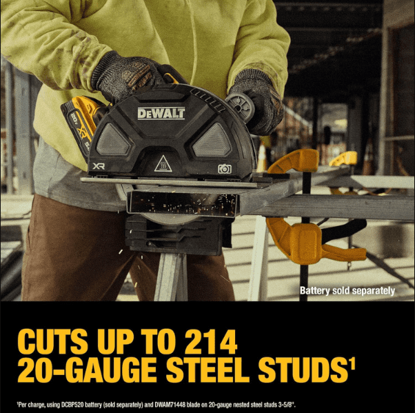 DEWALT 20V MAX XR 7-1/4 in. Metal Cutting Circular Saw (Tool Only) (DCS383B)
