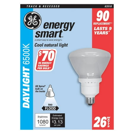 GE Energy Smart CFL Bulb 26 watts 1170 lumens Floodlight R40 1 in. L Daylight 1 pk