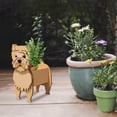 thumbnail image 3 of Xihbxyly Maceta con Forma de Perro, Bonita Maceta de Pvc, Diseño Desmontable, Ideal para Interior y Exterior, Fácil Drenaje, Decoración de Jardín, Maceta para Suculentas, Incluye 1 Maceta., 3 of 3