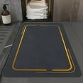 thumbnail image 4 of Ganfancp Aseo Baño Alfombra Absorbente Baño Alfombra Antideslizante Suave Diatomea Barro Puerta de Baño Alfombra de Secado Rápido Ofertas Flash Liquidación 1X Cojín, 4 of 7