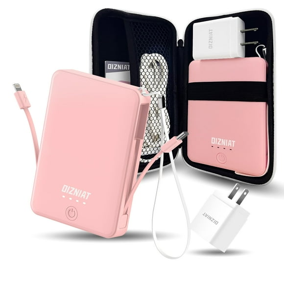 Batería externa OIZNIAT ultradelgada de 10.000 mAh con USB-C y Lightning