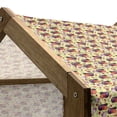 thumbnail image 4 of Eggplant Pet House, Eggplant Tomato Relish Onion Going Green Eating Organic Tasty Preserve Nature, Outdoor & Indoor Portable Dog Kennel with Pillow and Cover, 5 Sizes, Multicolor, by Ambesonne, 4 of 4