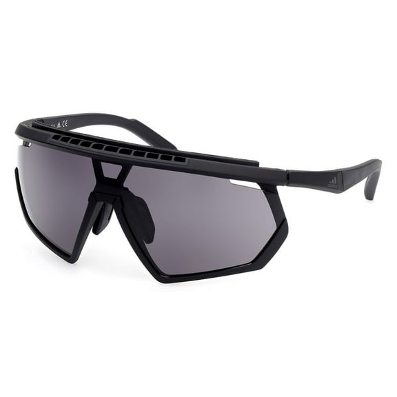 Adidas SP0029-H Semi Rimless Shield Matte Black Sunglasses