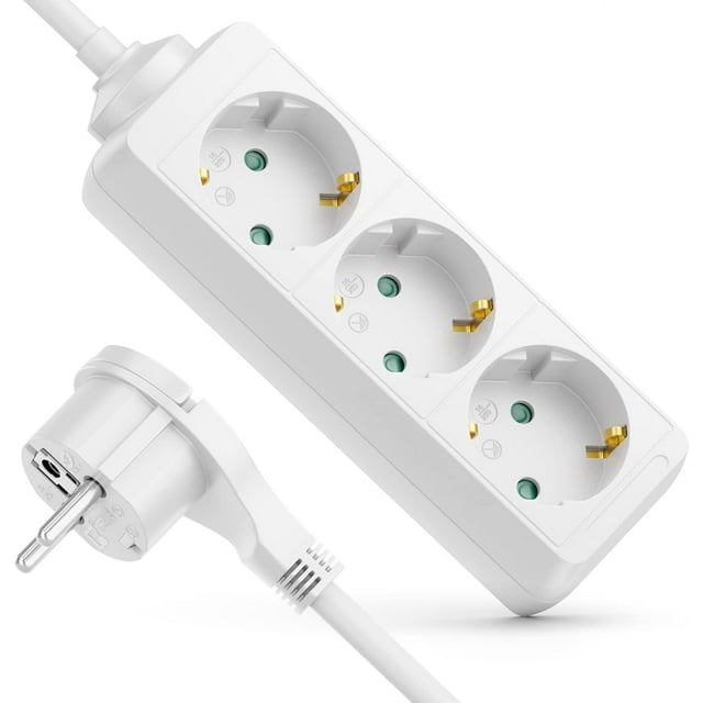 Elevate Your Space With A Sleek White Multi-plug Adapter, Certified For Safety And Quality, Ensuring Seamless Power Distribution For Your Devices