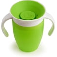 thumbnail image 3 of CHAO Taza para estudiantes, Taza para sorber para bebés, Taza para niños pequeños sin Bpa con asas, Taza mágica a prueba de fugas, Apta para lavavajillas, 6+ meses - 207 ml Verde, 3 of 5