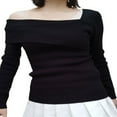 thumbnail image 1 of MesaSe Blouse Habillée à Manches Longues en Tricot Côtelé pour Femmes, 1 of 9