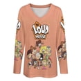thumbnail image 4 of The Loud House Womens T Shirts V Neck Long Sleeve Tops Causal Loose Summer T-Shirts XL, 4 of 7