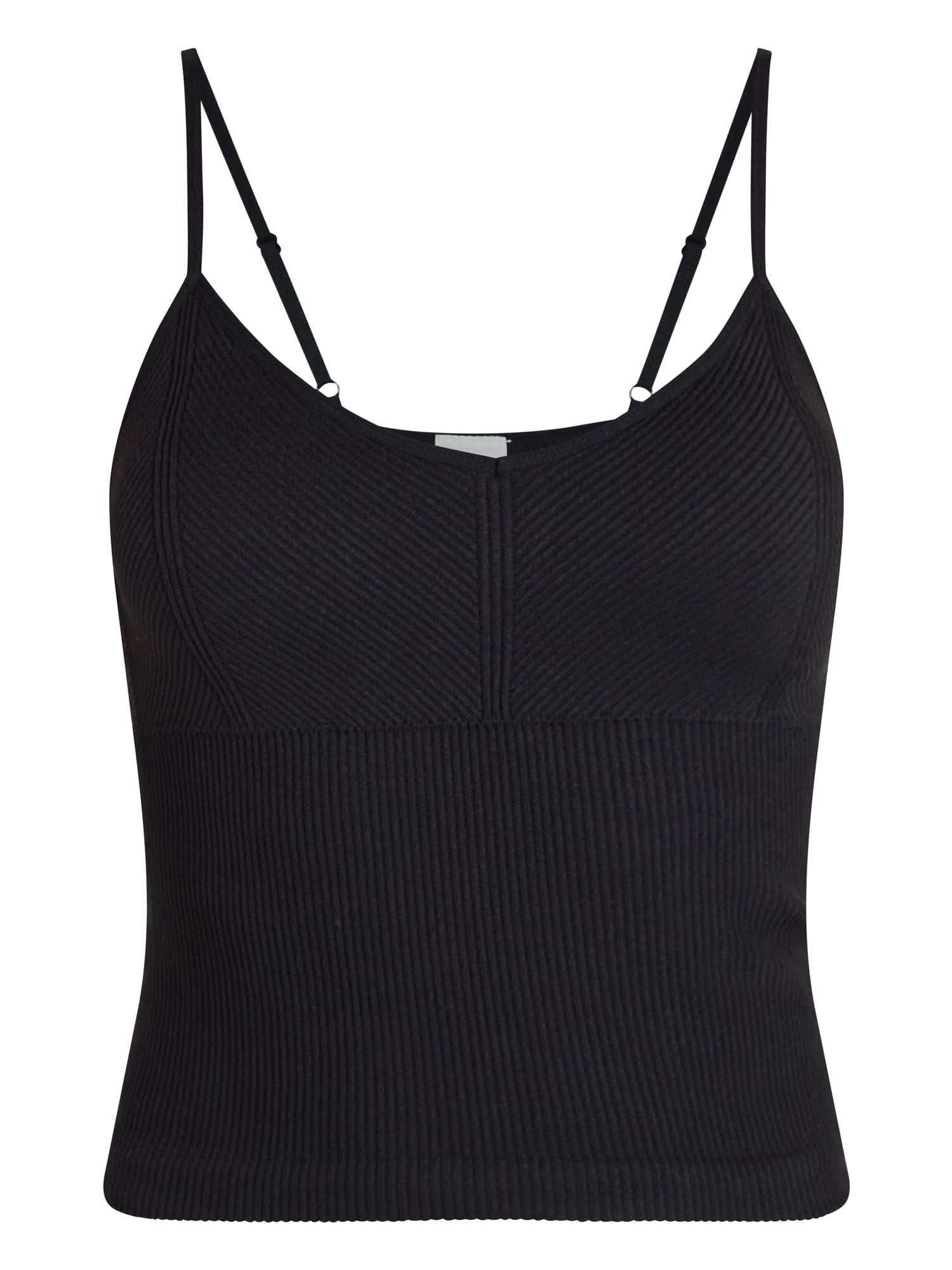 No Boundaries Textured V-Neck Cami Top, Women's XXS-XXL