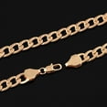 thumbnail image 3 of Fdelink Necklace Men Women Fashion Filled Curb Cuban Link Gold Necklace Jewelry Chain Gold, 3 of 5