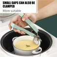 thumbnail image 5 of Yuarrent Juego de pinzas para platos calientes de acero inoxidable Pinza para platos calientes Pinza para platos Abrazadera para platos de silicona Cocina y Comedor Verde claro Yuarrent HA026754-01, 5 of 5