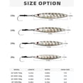 thumbnail image 5 of BLUEWING Fishing Lures Slow Pitch Jig Flat Fall Jigging Pitching Lures Vertical Jigs, Baits with Assist Hook Fishing Artificial Bait, Silver,120g, 5 of 7