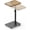 Brown, variant on Side Table Sofa Tray for Couch Heavy Metal Base Swivel/Adjustable Height, Sofa Bed Bathroom Study TV Tray C Shaped End Table Food Snack Trays for Eating