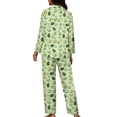 thumbnail image 2 of Suhoaziia Sleepwear for Women Nightgown Avocado Leaves Warmth Pj Home Indoor Aesthetic Trendy Clothing,Size 3XL 2 Pack Cozy Nightwear for Spring/Fall Button-Down Outtfits, 2 of 6