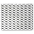 thumbnail image 1 of Geometric Mouse Pad, Zig Zag Herrigbone Pattern Vertical Diagonal Short Stripes Chevron Simplistic, Rectangle Non-Slip Rubber Mousepad, Black White, by Ambesonne, 1 of 2