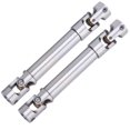 thumbnail image 2 of 1/10 Drive Shaft, 2pcs Smoother Rotation Single Joint Operation Stainless Steel Drive Shaft  for Axial  Trx4 Trx6, 2 of 8