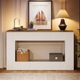 thumbnail image 6 of Tribesigns 55-Inch Modern Console Table, Wood Entryway Table with Storage, Narrow Long Sofa Table Behind Couch for Living Room, Foyer, Entryway, White, 6 of 8