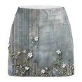 thumbnail image 5 of Njagoc3 Womens High - Waisted Rivet - Trimmed Denim Skort - Edgy Asymmetric for Summer Fashion Looks, 5 of 6