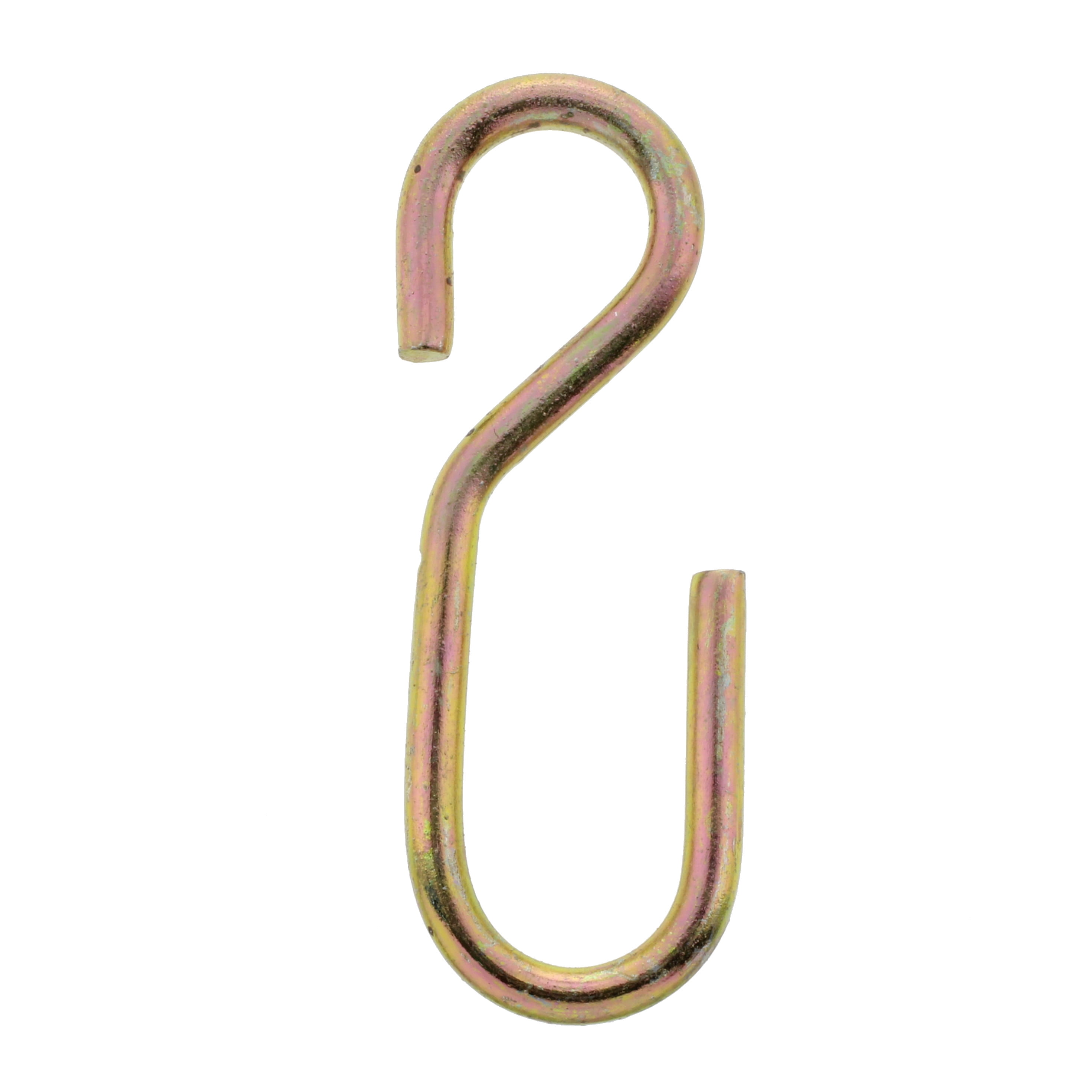 Dolls House Fancy Gold Plated Brass S Hooks Miniature Hardware Pack of 4 