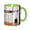 Green, variant on Colorful Painting Coffee Mug Fun Custom Ceramic Mugs 11oz Black