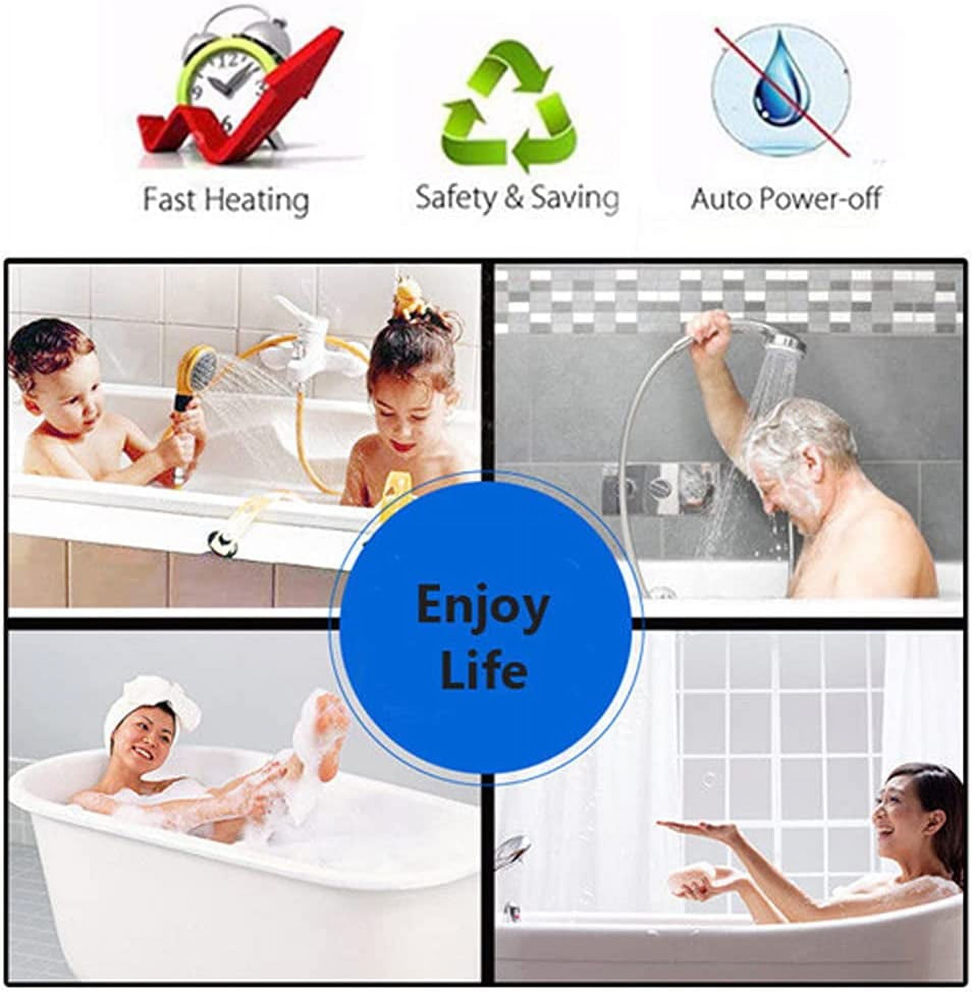 DyrabrestTankless Electric Water Heater 220V 6500W Bathroom