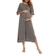 thumbnail image 1 of Lucakuins Camisón para Mujer, Manga Corta con Cremallera Abertura Camisón Largo Ropa de Dormir Loungewear Lucakuins moda, 1 of 2
