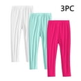 thumbnail image 2 of HAOTAGS Girls 3PC Leggings,Soft Tight Cotton Stretch Lightweight Dance Girl Leggings 3-Pack Hot Pink 6 Years, 2 of 9