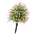 thumbnail image 4 of Arbustos de árboles topiarios artificiales Plantas falsas para exteriores con arbustos con estacas de tierra para Rosa, 4 of 9