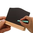 thumbnail image 5 of FUTUREORYY hanging chalkboard sign Mini Blackboard Wood Erasable General Users Special Events 8pcs, 5 of 8