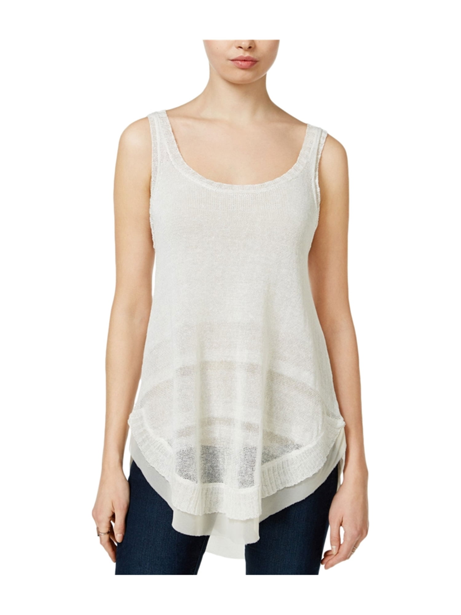 beige sweater tank