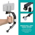 thumbnail image 3 of Movo Photo VS01-SP Handheld Video Stabilizer System with Counterweights for GoPro HERO, HERO2, HERO3, HERO3+, HERO4 and Apple iPhone 4, 4S, 5, 5S, 6, Samsung Galaxy S3, S4, S5, S6 Android Smartphones, 3 of 3