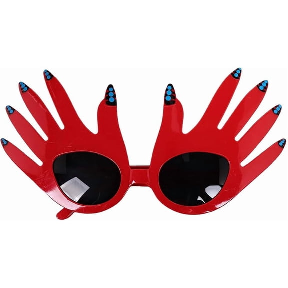 Cosplay Funny Glasses Red Hand Sunglasses Headwear Costume Accessories Prank Props