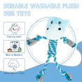 thumbnail image 3 of Juguete para Perro JMZDS&JL Hipopótamo de Peluche con Cuerda para Perros Pequeños y Medianos, 3 of 6