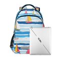 thumbnail image 7 of FORMRS Kids School Backpack Elementary Student Unisex Travel Bookbag with Reflective Stripes, Yellow Sailboats, 7 of 7