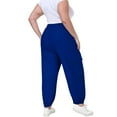 thumbnail image 4 of yievot Plus Size Cargo Sweatpants for Women with Pockets Drawstring High Waisted Joggers Casual Travel Sweat Pants, 4 of 7