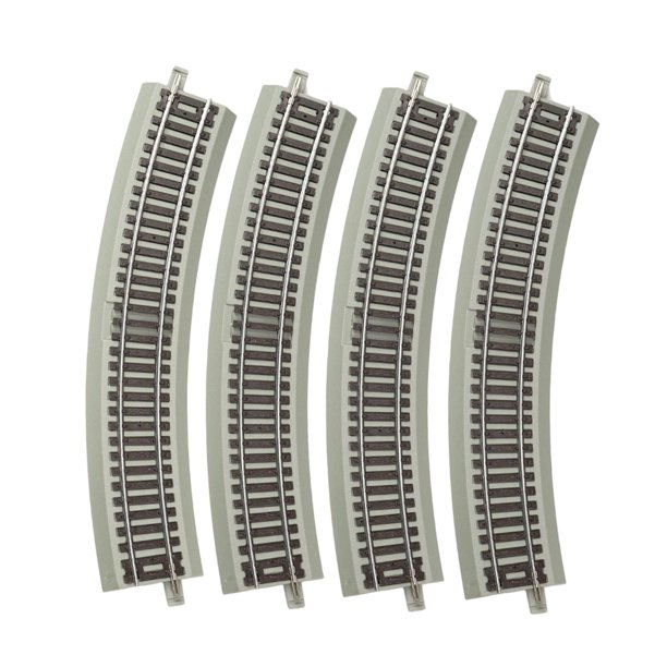 4 piezas HO Scale Track DIY Crafts Game Vía férrea realista versátil para Curvo