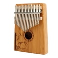 thumbnail image 2 of Piano de dedo Kalimba 17 teclas ANGGREK Sonido resonante con Bolsa de almacenamiento, 2 of 8