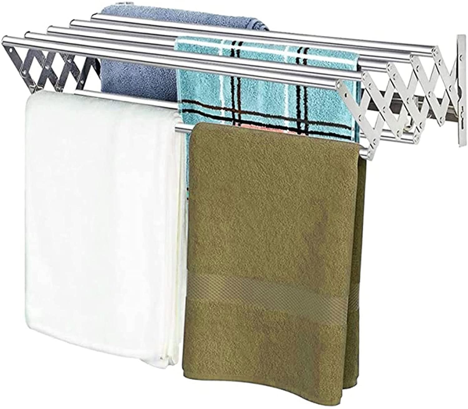 Home Folding Drying Rack Accordion Wall Mounted Laundry Drying Rack ...